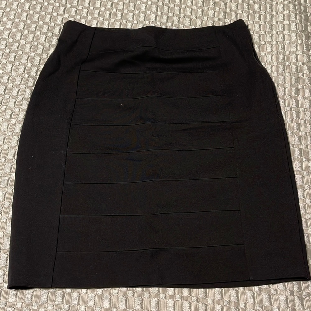 Stretchy black pencil skirt from White House black market sized 12